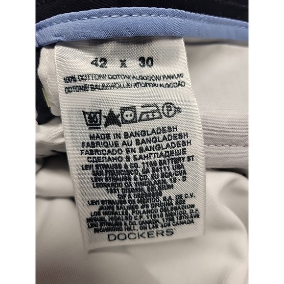 NWT Mens Dockers‎ Signature Classic Fit Dark Blue 42x30 - Picture 4 of 9